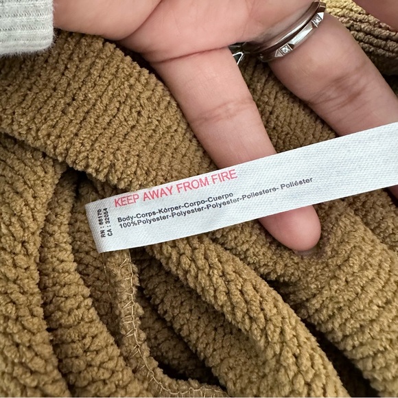 *SOLD* Free People FP Beach Happy Pullover Sweater in Yellow Mustard Size Large - Picture 11 of 11